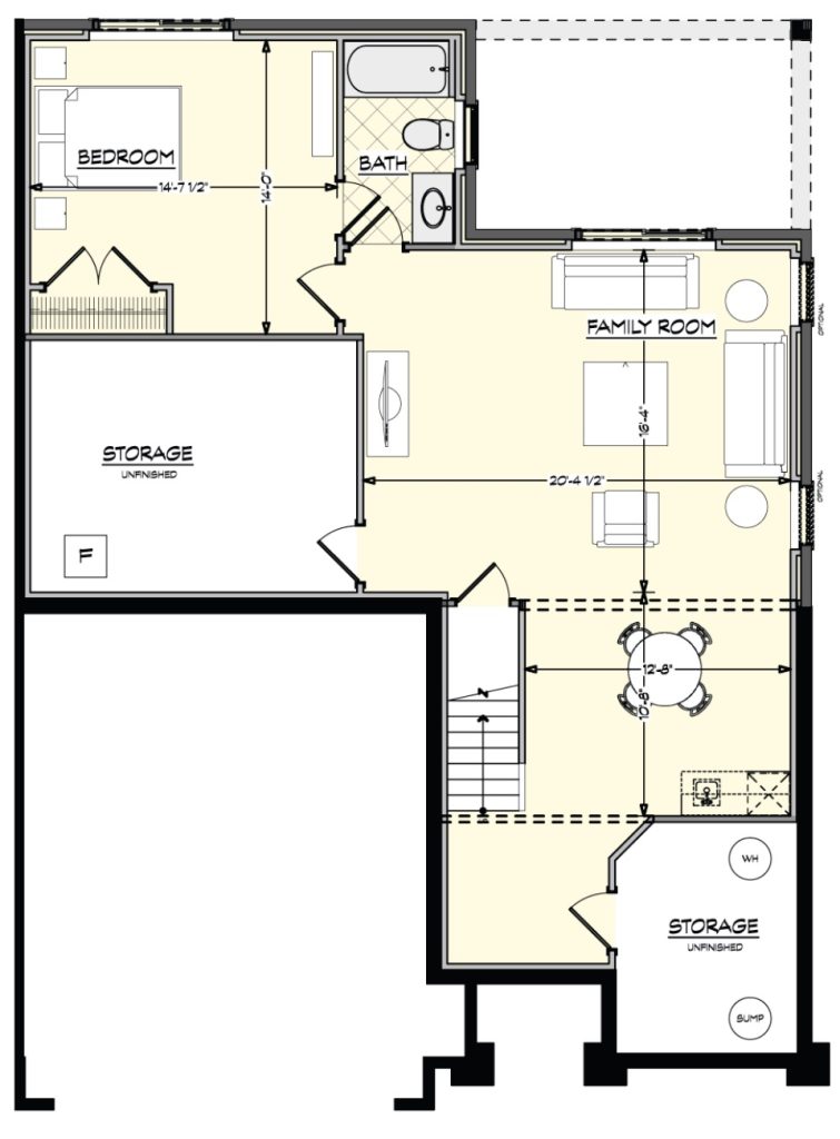 Sunstone-plus lower level floor plan