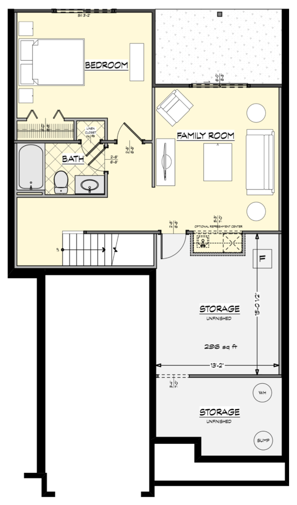 Touchstone floor plan finished lower level